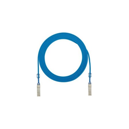Panduit 40G ETHERNET TWINAX CBL ASSY, QSFP+ TO QSFP+, 3 METER, BLUE JACKET PQSFPXA3MBU
